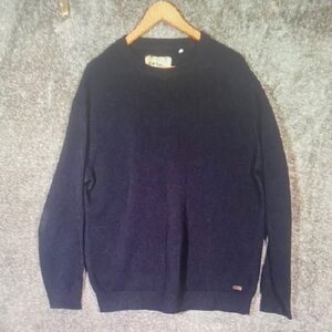 Barbour Men's Navy Crewneck Sweater
